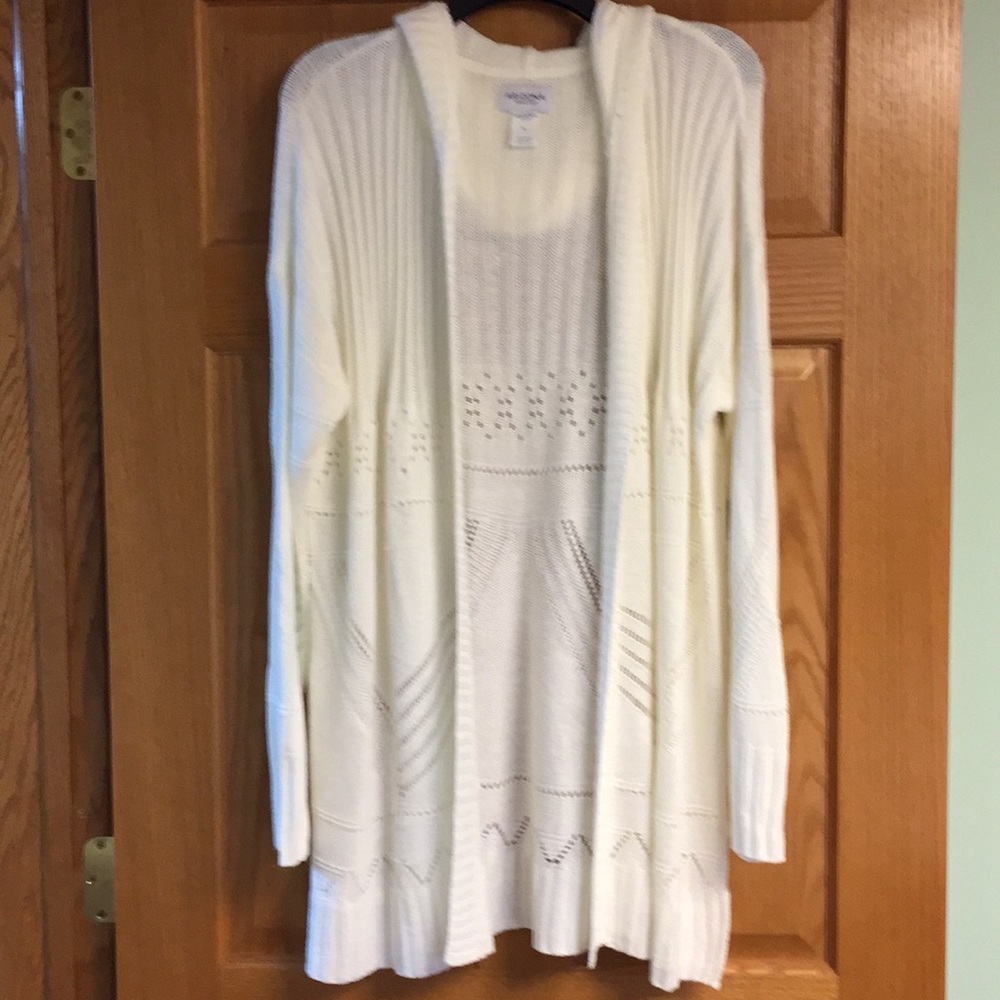 Arizona Jean Co/Cream Hooded Cardigan